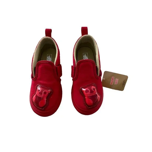 Vans x Haribo Red Slip-On Toddler Trainers Shoes